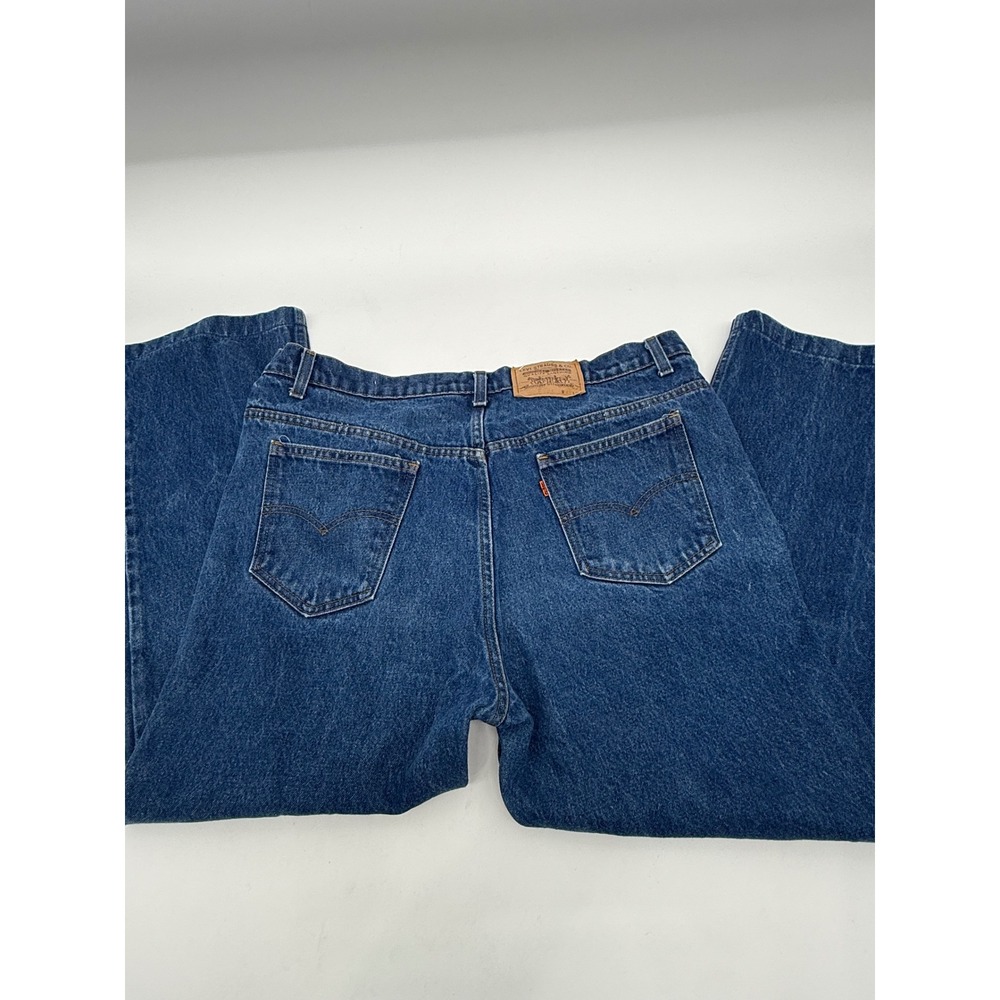 Vintage 1994 Levi's 517 Orange Tab Jeans 42x30 USA Bootcut Saddleman 20517